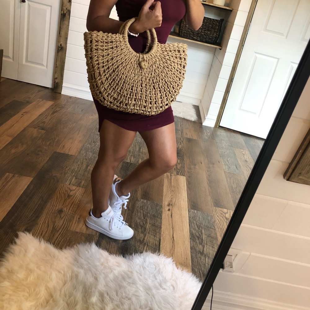 New!! Boho Woven moon shaped bag - Picture 8 of 13
